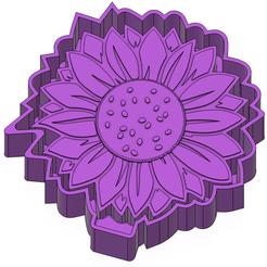 ink.png STL file Sunflower FRESHIE MOLD - SILICONE MOLD BOX・3D printer model to download