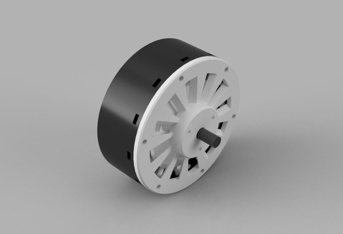 D-Generator_50W24V_AC_20200605_2.jpg STL file Power Generator (50W, 24V)・3D printer design to download, Dukubu