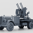 5.png Opel Blitz with 20mm Flakvierling 38 AA Gun + 1 gunner (Germany, WW2)