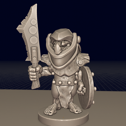 Armored Goblin Knight Fighter