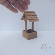 MINI-WISHING-WELL-PLANTER-Dollhouse-Miniature-2.png Miniature Mini Wishing Well | Tiny Wishing Well, Miniature Outdoor Furniture