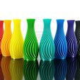Spiral-Vase_General.jpg Spiral Vase - Twist Curve Vase Modern Decor - Twisty Helical Water-tight Vase - Garden Pot / Flower Holder / Plants Container - Indoor / Outdoor