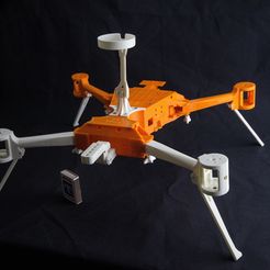 IMG_8937.jpg Free STL file Folding Quadcopter 450 Frame・Model to download and 3D print