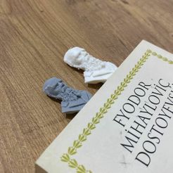 1.jpg STL file Dostoevsky Bookmark・3D printer design to download