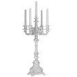 3ddd5.jpg Modern Black Tabletop Candlestick Candle Holder Candelabra 3D model