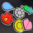 Badges_05.png POKEMON BADGES KANTO REGION REFRIGERATOR MAGNETS