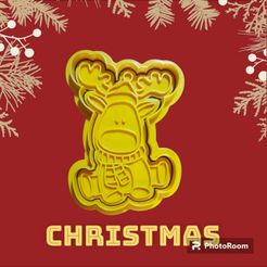 photo1698944196-5.jpeg Christmas Cookie Cutter Rudolf (Christmas Cookie Cutter Rudolf)