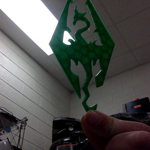 Skyrim logo 3D model