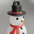 snow man 4R.png snow man christmas tree ornament