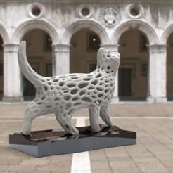 monchat.jpg Archivo STL gratis "Voronoi" gato・Diseño por impresión en 3D para descargar, albino