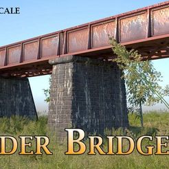 thingy_image.jpg Free STL file Girder Bridge - Model Railway (N/HO/Z Scale)・3D printable design to download