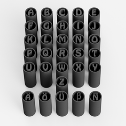 Packabc2.png STL file Filter Tips - Pack Letters (Nozzles) Weed Filters・3D printer design to download