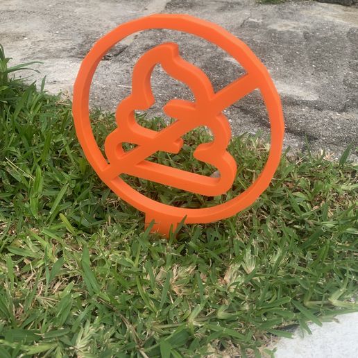 No pooping emoji for garden 3D model