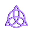 TriquetraCircle.stl Triquetra STL Files, 4 Variations, Trinity Knot with Heart, Triple Knot with Heart