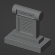 Headstone.Two-03.png Grave Markers, Set of 5 ( 28mm Scale )