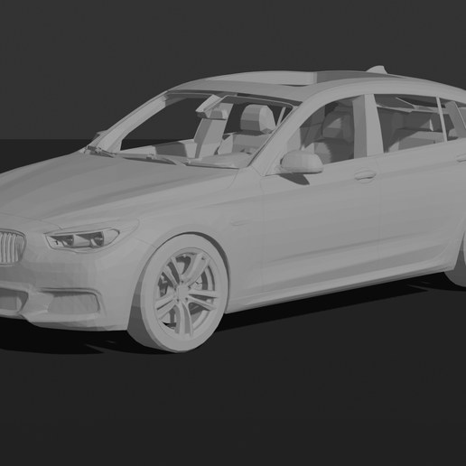 BMW 5-Series Gran Turismo 2014 STL 3D Print Model