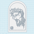 Jesus-Christ-icon-2.png Jesus Christ icon, inscription IC XC NIKA, Christian Gift, Home Wall Art Decor, spiritual medalion PACK of 2 models