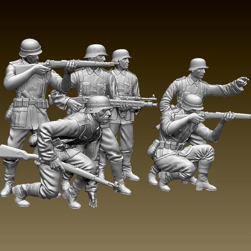 423423432.jpg German soldiers 3D print model