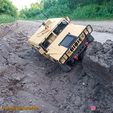 3006_3.jpg 3D PRINTED RC CAR HMMWV (Humvee Hummer) BODY 2 in 1 set BY AN3DRC
