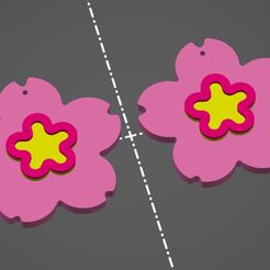 Imagen-de-WhatsApp-2023-05-27-a-las-01.05.09.jpg Archivo STL Aros Flor Sakura / Sakura Flower Earrings・Modelo para descargar y imprimir en 3D