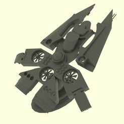 Es-800-Spaceship-13.jpg Download STL file Es - 800 Spaceship • 3D printable template, elitemodelry