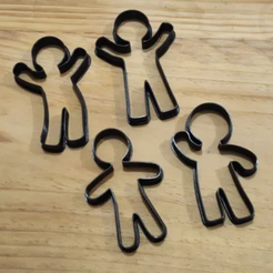 jengibre.png STL file Gingerbread Cookie Cutter・3D printer model to download