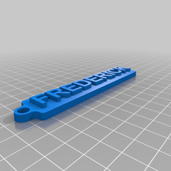 frederick.png Free 3D file Porte clé prénom Frederick・3D print model to download