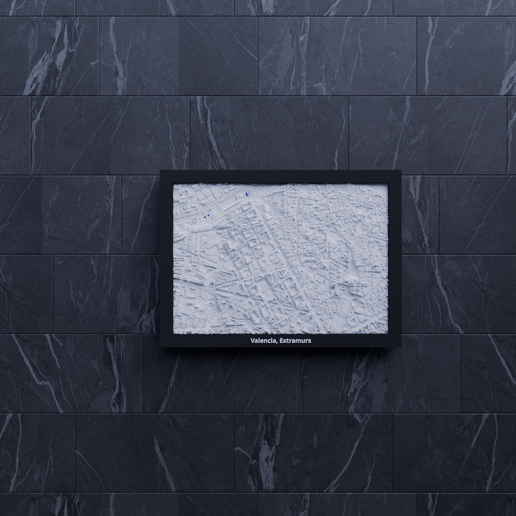 Valencia, Extramurs, Spain - 3D Miniature