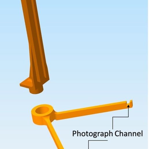 Lithophane Photograph and Led Strip Stand