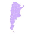 Mapa Argentina.stl Political map of Argentina