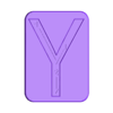 Y.stl Montessori Letter Plates