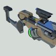 07.jpg OVERWATCH Ana Amari Sniper biotic rifle Captain Amari skin. VIDEO GAME, PROP, COSPLAY, STL