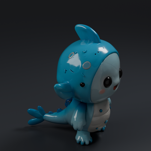 Cute Sea Creature 3 3D printable STL miniature
