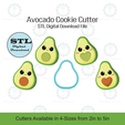 Etsy-Listing-Template-STL.png Avocado Cookie Cutter | STL File