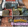 Picture2.png Heroquest Structures with BONUS Magical Door and Card Stand