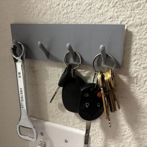 🔑 Basic Key Holder・Free STL File for 3D printing・Cults