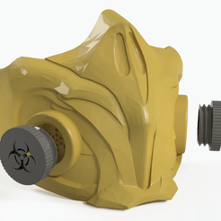 1.PNG STL file Mouthpiece cover Scorpion MK 11 with interchangeable filters・3D printable model to download
