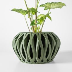 DSC08391.jpg The Serik Planter Pot with Drainage Tray & Stand: Modern and Unique Home Decor for Plants and Succulents  | STL File
