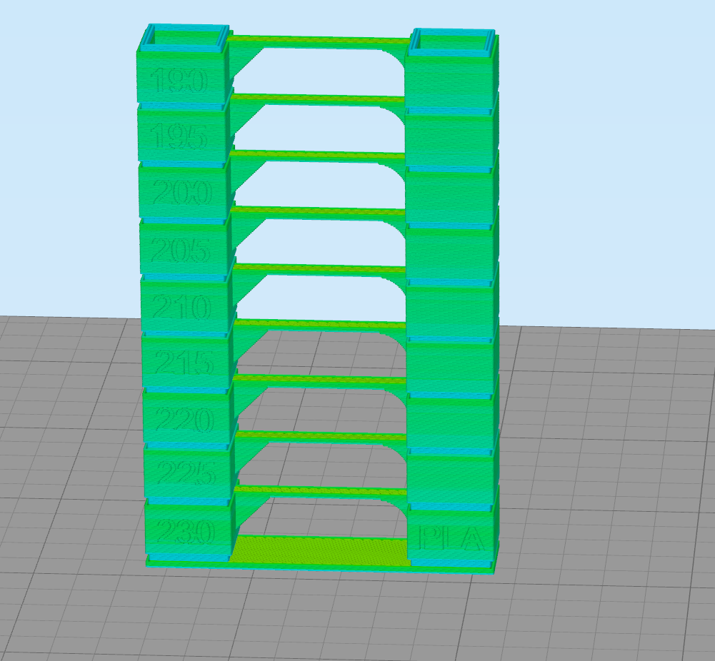 Télécharger fichier GCODE gratuit Tower Temp PLA et PETG Sidewinder X1