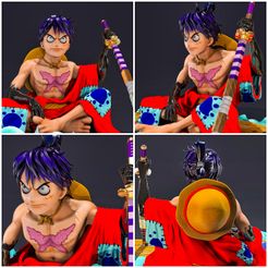 6.jpg Fichier 3D Luffy Kimono Samurai・Objet pour imprimante 3D à télécharger, lilia3dprint