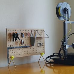 220718_pegboard-1.jpg STL file Parts for pegboard・3D printing idea to download