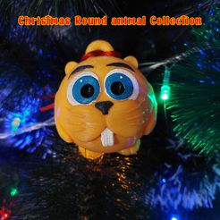 beaver.jpg Archivo STL Colección de animales redondos. Castor・Modelo imprimible en 3D para descargar