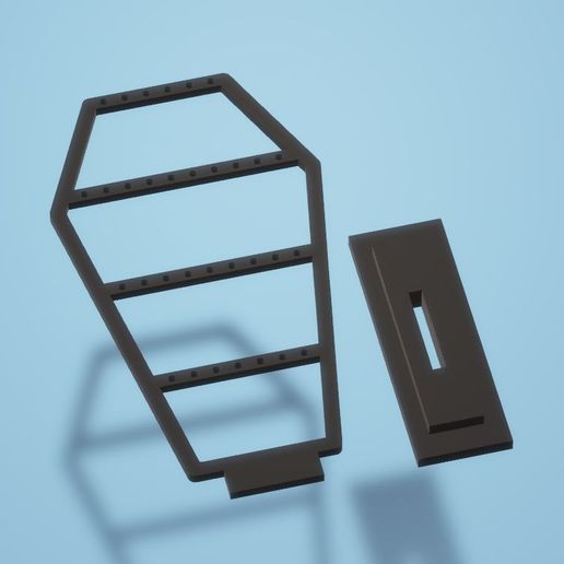 Exhibitor Earrings Ataud 3D model