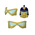 goggles.png Piltover Warden Goggles | Lenses Included | Part of the Piltover Helmet Set |By Collins Creations 3D