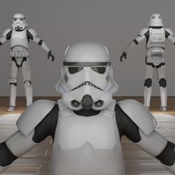 1.jpg Télécharger fichier OBJ Imperial Stormtrooper Fortnite Skin T-Pose RIGGING VR / AR / low-poly 3d model • Plan imprimable en 3D, DanntZC