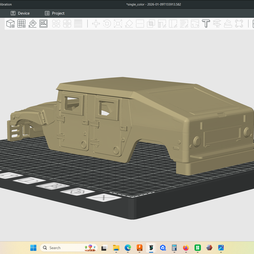 🐚 2018 AM HUMVEE NXT 360 body style Hummer, hollow body, shell・ STL ...