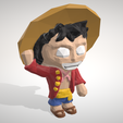 luffy_lopolypop.png Monkey D Luffy - LowpolyPOP Collection