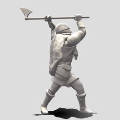 1-(8).jpg STL file Viking with twohanded axe・Model to download and 3D print, Altair3D
