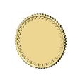Simple-Notched-pattern-coin-06.jpg Notched engravable coin 3D print model