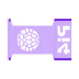 Pi4caseTop.stl Raspberry Pi 4 Case, active cooled with wall mount